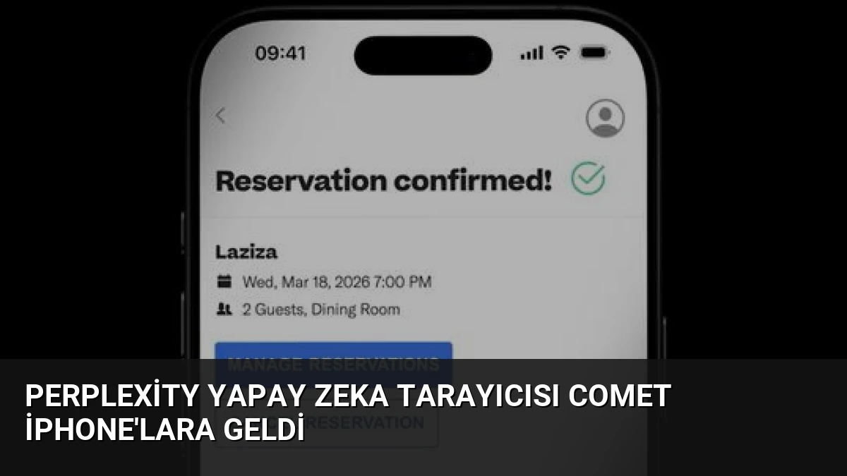 Perplexity Yapay Zeka Tarayıcısı Comet iPhone’lara Geldi