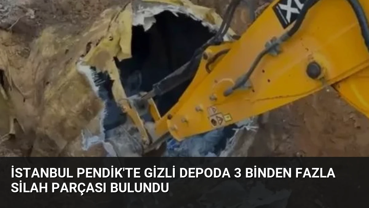 İstanbul Pendik’te Gizli Depoda 3 Binden Fazla Silah Parçası Bulundu