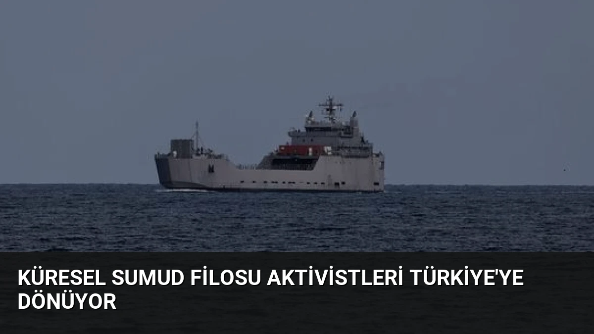 Küresel Sumud Filosu Aktivistleri Türkiye’ye Dönüyor
