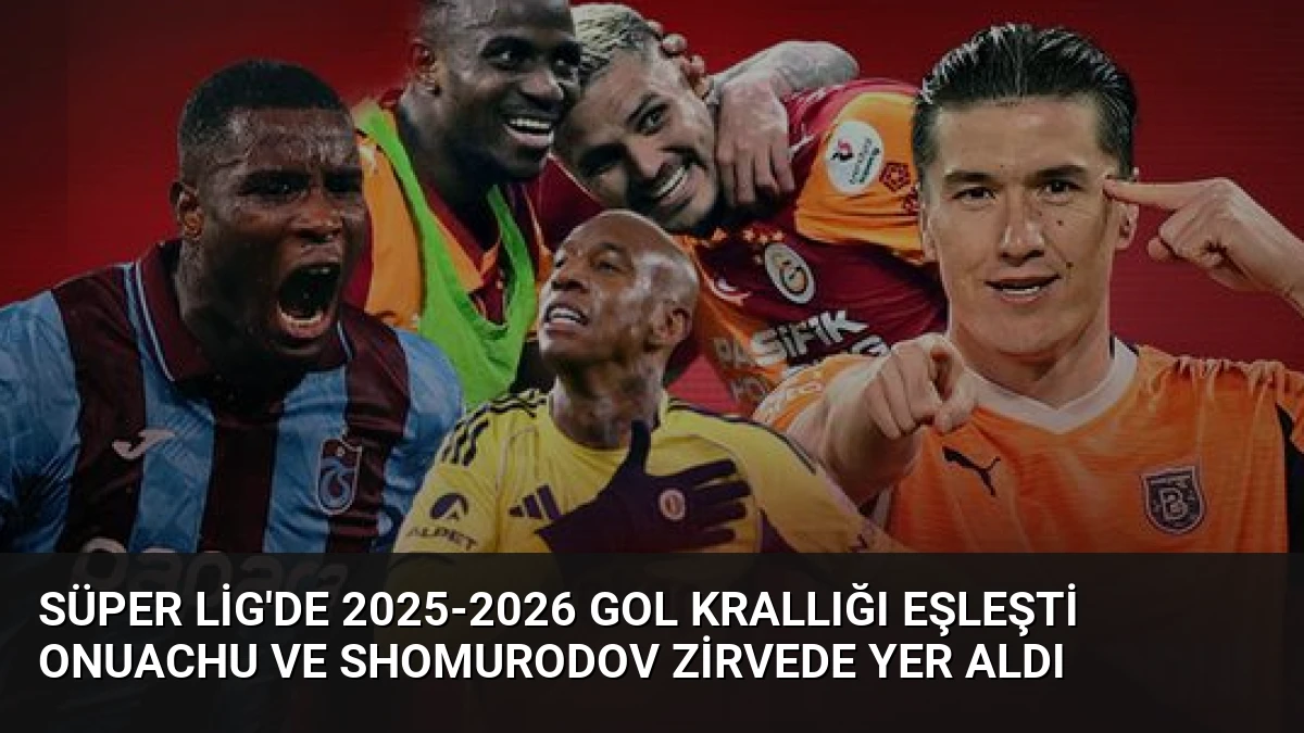 Süper Lig’de 2025-2026 Gol Krallığı Eşleşti Onuachu ve Shomurodov Zirvede Yer Aldı