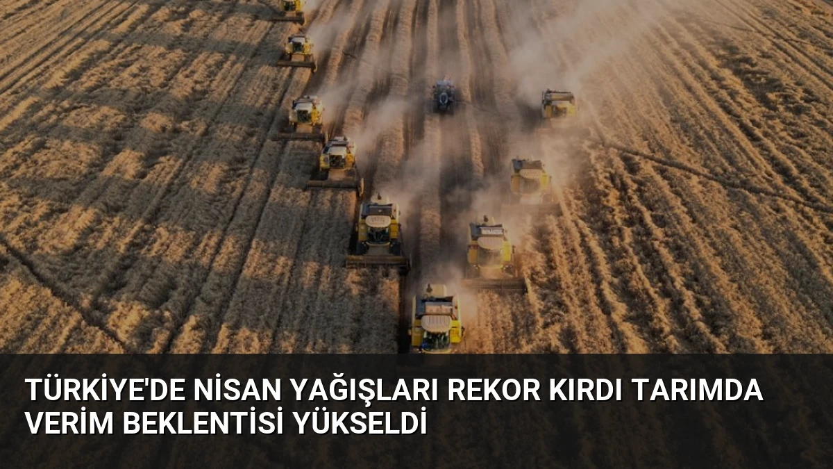 Türkiye’de Nisan Yağışları Rekor Kırdı Tarımda Verim Beklentisi Yükseldi