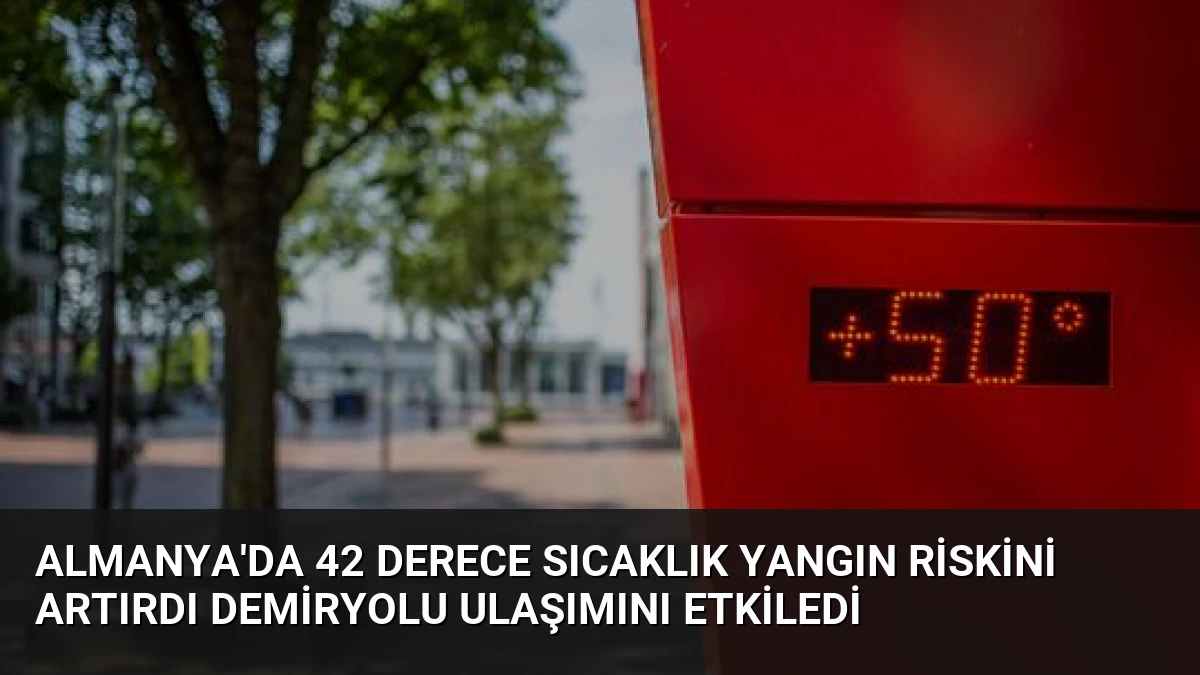 Almanya’da 42 Derece Sıcaklık Yangın Riskini Artırdı Demiryolu Ulaşımını Etkiledi